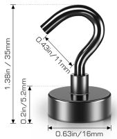 Neodym-Magnete (NdFeB) + Aufhänger 8kg + hochwertige Qualität N52 Nordrhein-Westfalen - Viersen Vorschau