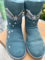 UGG Boots blau airbrush Unikat gr 37 Bayern - Stein Vorschau