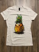 T-Shirt Top Igel Ananas Damen Frauen Weiß Gr M Tier Obst Frankfurt am Main - Ostend Vorschau