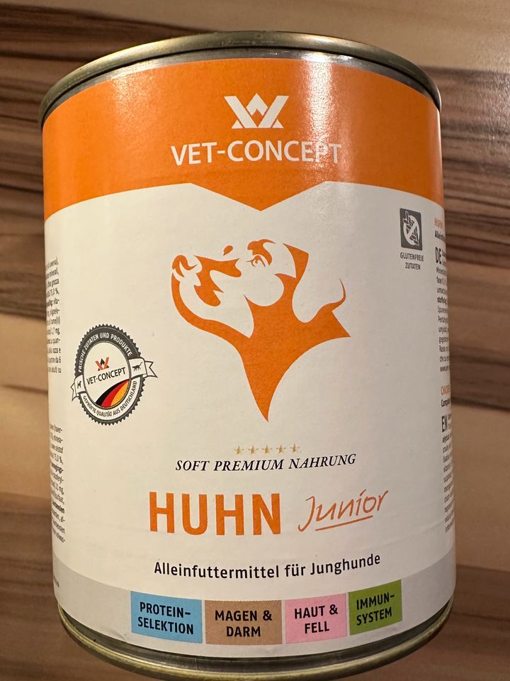 Vet-Concept Nassnahrung/Alleinfuttermittel für Junghunde Huhn in Karlsruhe