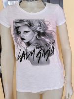 Lady Gaga T-Shirt "Born this Way" Gr. L weiß Thüringen - Sondershausen Vorschau