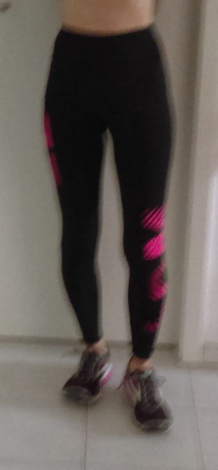 Workout Leggins, *XS bzw. 34/36* schwarz-pink in München