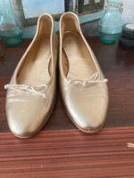 Goldene echt Leder Ballerinas Italy 39 edel Boutique pretty Pankow - Prenzlauer Berg Vorschau