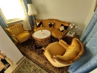 gelbes retro Sofa mit Sesseln, antik, vintage, Couch, Sitzgruppe Berlin - Lichterfelde Vorschau