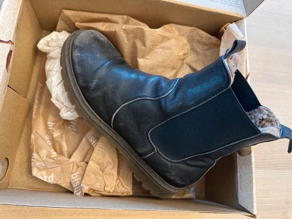 BISGAARD Winterstiefel NEEL TEX Lammfell Gr. 34 dunkelblau OVP in Berlin