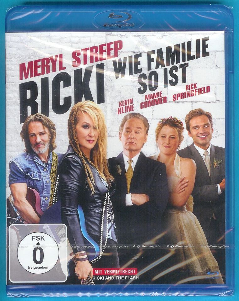 Ricki - Wie Familie so ist Blu-ray Meryl Streep, Kevin Kline NEU in Löningen