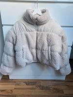 Kurze beige Pufferjacke mit Teddyfell Nordrhein-Westfalen - Greven Vorschau