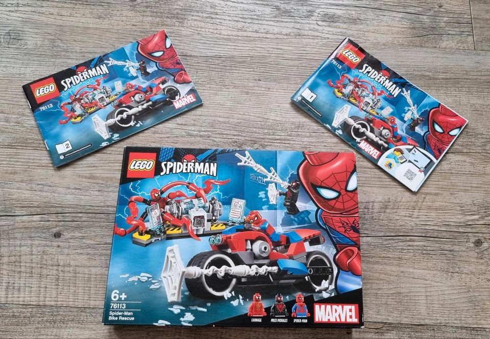 LEGO 76113 Marvel Super Heroes Spider-Man Motorradrettung , 6+ in Blaichach