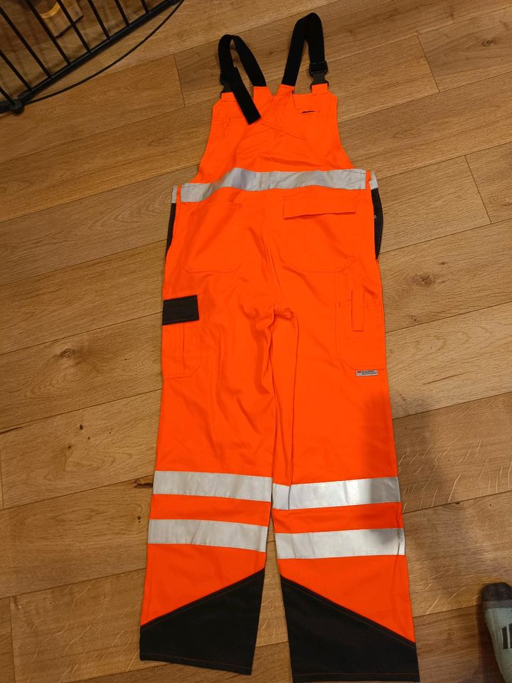 Warnschutzarbeitshose Latzhose Arbeitshose Kempel Gr. 52 orange in Schwarzach am Main