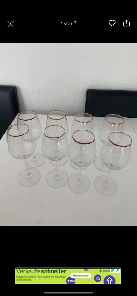 15 Stück Wein Gläser Set 8 Stück22cm Hoch und 7 Stück normale Glä in Berlin