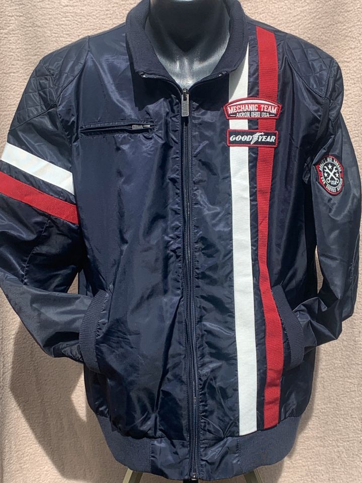 Goodyear Jacke Original Indiana Mechanic Team USA Biker Race XXL in Rodalben