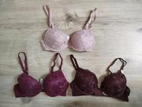 NEU! 3er-Set Bügel-BHs/Unterwäsche Damen 70B rosa/weinrot Spitze Sachsen - Plauen Vorschau