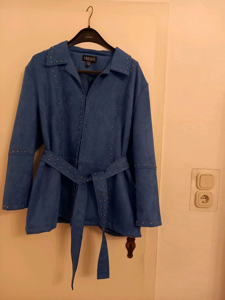 Damen Übergangsjacke Jacke Gr 52 54 blau NEU in Teltow