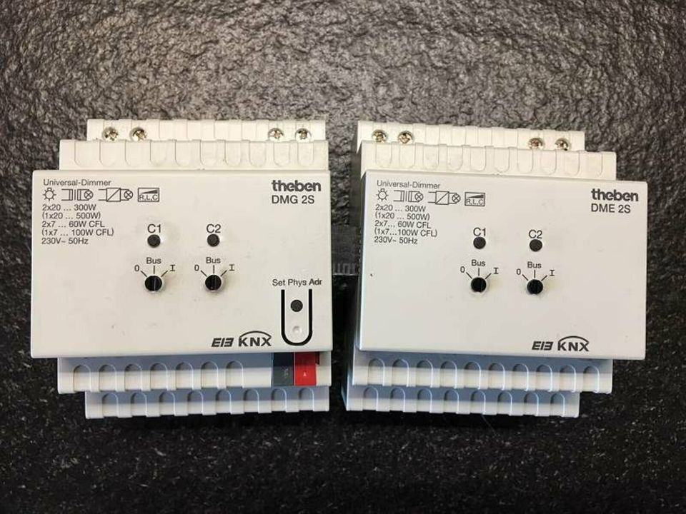 Theben DMG 2S KNX EIB Universaldimmer + Theben DME 2S Erweiterung in Oberaudorf