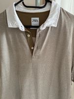 ☀️Zara T-Shirt Gr.XL braun/weiß Shirt Polo neuw. ☀️ Bayern - Niederwerrn Vorschau