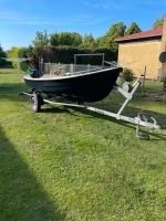 Ruderboot, Motorboot, Angelboot inklusive 9,8PS Motor und Trailer Nordvorpommern - Landkreis - Prohn Vorschau