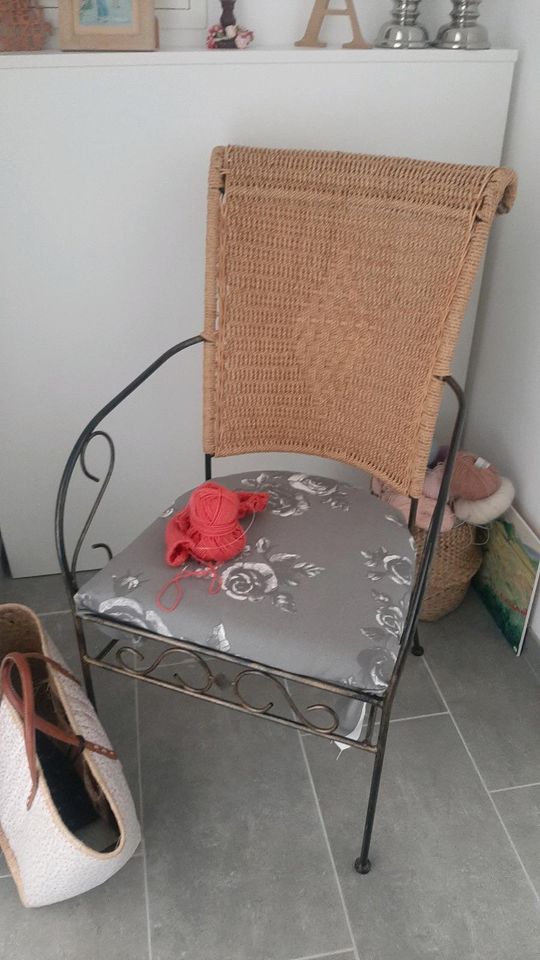 Stuhl Küche Esszimmer Garten(z.ikea)Sessel Korb-Geflecht Ibiza in Haan