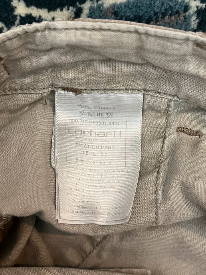 Carhartt Aviation Pant Braun Khaki Leather Brown  31 x 32 in Wuppertal