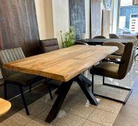 Baumkante 6 cm Esstisch 180 Neu Mango Holz Tisch Mangoholz 160 200 220 240 300 mit Spider Gestell schwarz Massivholz Bistro Gastro Schreibtisch Gastronomie Küchentisch Massivholztisch Natur Holztisch Nordrhein-Westfalen - Viersen Vorschau