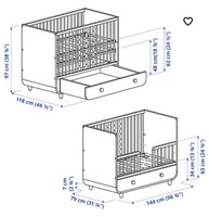 Ikea Bett Myllra weiß inkl. Matratze Niedersachsen - Schladen Vorschau