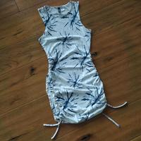 H&M Sommerkleid/ Minikleid/ stretch/ weiß-lila/ Gr. XS Bayern - Röhrnbach Vorschau