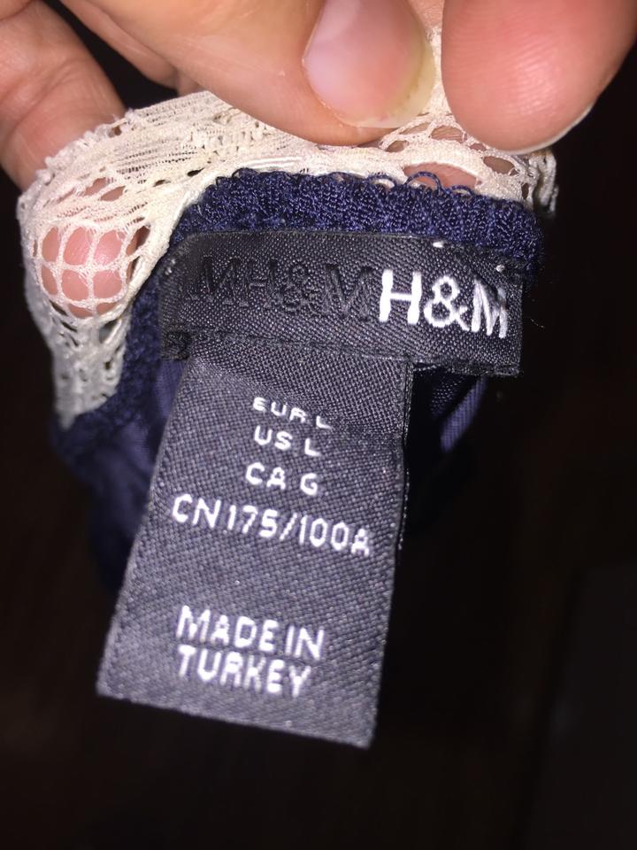 H&M blaues Top im Lingerie Style XL romantische Impressionen in München