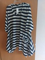 Weiß-marineblau gestreifte Pullover-Tunika. Preis 8 € zzgl. Hessen - Bad Orb Vorschau