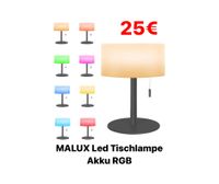 RGB Tischlampe Kabellos Warmweiß Dimmbar LED Tischleuchte Akku 8 Farben Farbwechsel Outdoor Tischlampe Wasserdicht IP44 Ideales Lampe Leuchte Beleuchtung für Haus Garten Balkon Esstisch Schwarz) NEU Bielefeld - Bielefeld (Innenstadt) Vorschau