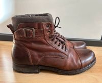 Jack & Jones Boots Stiefel Gr. 45 rostbraun Leder neuwertig Nordrhein-Westfalen - Kaarst Vorschau