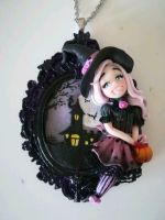 Kette mit Anhänger Halloween aus Fimo Hessen - Wehrheim Vorschau