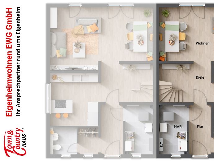 Neubau von 2 Doppelhaushälften in Hoppegarten in Hoppegarten