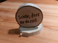 Hochzeitsdeko, Holzaufsteller, Schild "Schön, dass ihr da seid" Niedersachsen - Velpke Vorschau