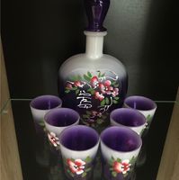 Vodka-/Likör-Set/ Schnapsgläser lila/floral traditionell russisch Baden-Württemberg - Reutlingen Vorschau