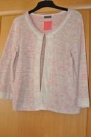 Jacke Strickjacke Gr.  40/42 Street One rosa/weiß Spitze Maße Brandenburg - Erkner Vorschau