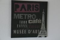 Leinwand PARIS ⭐️ Metro Eiffelturm 25 x25cm NEUw Bild schwarz Baden-Württemberg - Radolfzell am Bodensee Vorschau