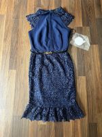 Spitzen Kleid von Paper Dolls dunkelblau mit Gürtel in Gr. S/36 Bayern - Augsburg Vorschau
