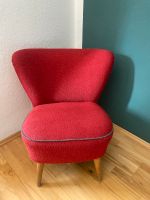 Vintage Mid Century Sessel rot 50er 60er NEU bezogen Düsseldorf - Pempelfort Vorschau