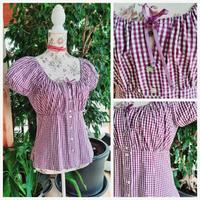 Trachtenbluse Bluse Damen Gr 38 Hammerschmid lila kariert Bayern - Parsberg Vorschau