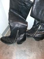 Ash Overkneestiefel Größe 40 Leder Schwarz Versand inkl Nordrhein-Westfalen - Rheda-Wiedenbrück Vorschau
