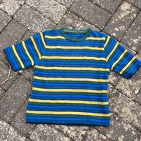 Crop-Pulli Wolle blau-grün-gestreift Hippie Goa Lagenlook öko Niedersachsen - Rotenburg (Wümme) Vorschau