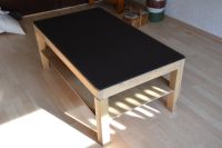 Wohnzimmertisch / Coachtisch mit Glasplatte und Ablage Osterholz - Ellener Feld Vorschau