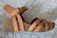 *Neu*  braune Keilabsatzschuhe / Sandalen mit Keilabsatz Gr. 39 Sachsen - Herrnhut Vorschau
