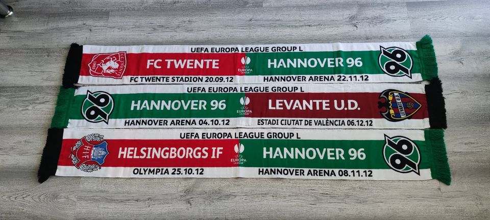 Hannover 96 Schals - UEFA EUROPA LEAGUE 2012 - GROUP  L - je 15€ in Garbsen