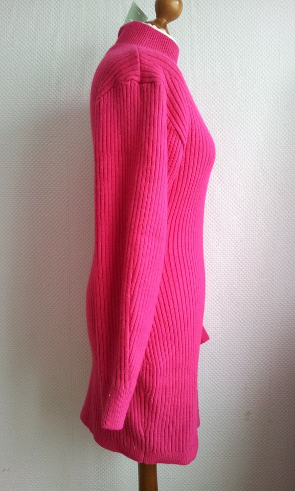 H&M Strickkleid Longpullover in S 38 40, Cerise Pink Rosarot, NEU in Berlin