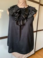 Mango Top Schwarz Elegant Rüschen A-Linie S M neuwertig München - Trudering-Riem Vorschau