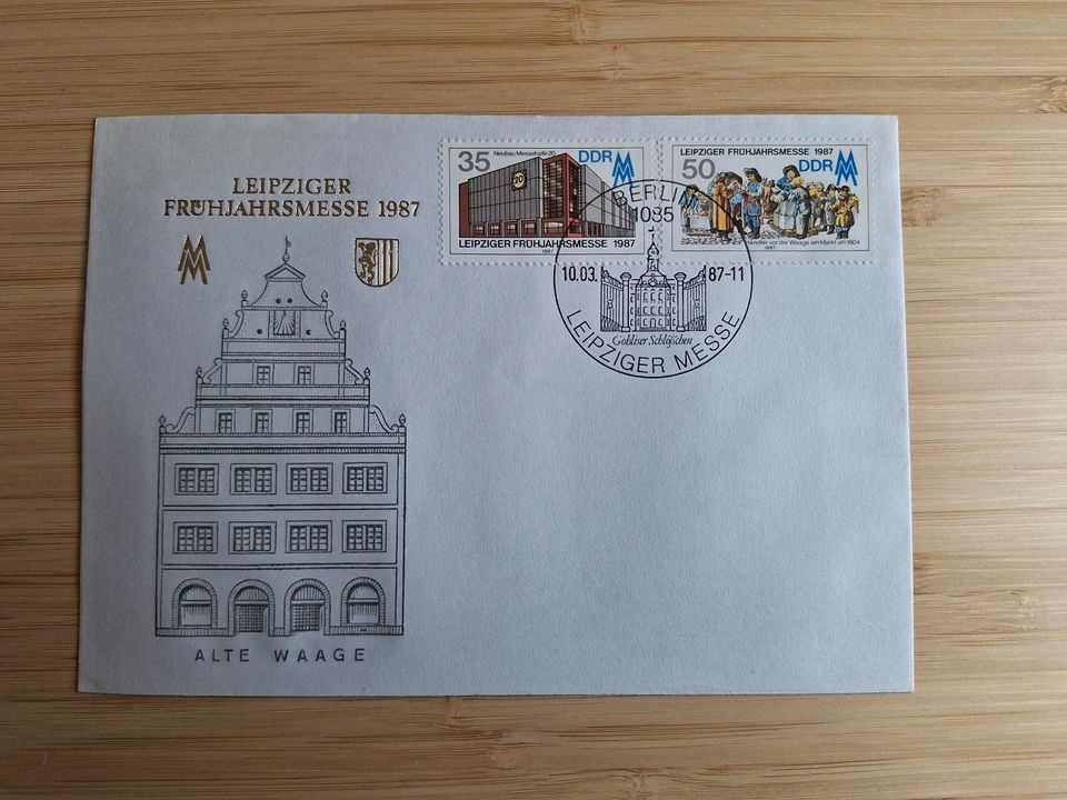 FDC, Leipziger Frühjahrsmesse 1987 in Hoyerswerda