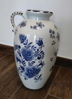 Vase Bodenvase groß, Schirmständer Keramik weiß blau Bayern - Oberstdorf Vorschau