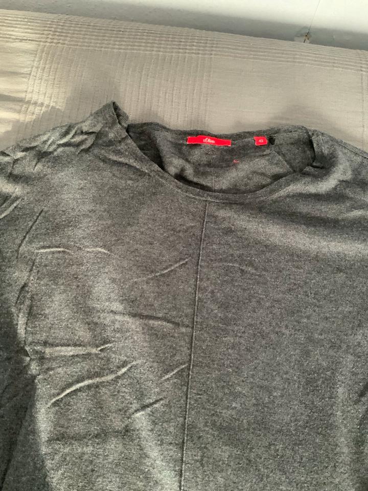 S. Oliver Shirtpullover grau oder rosa 42 Viskose wie neu in Gütersloh