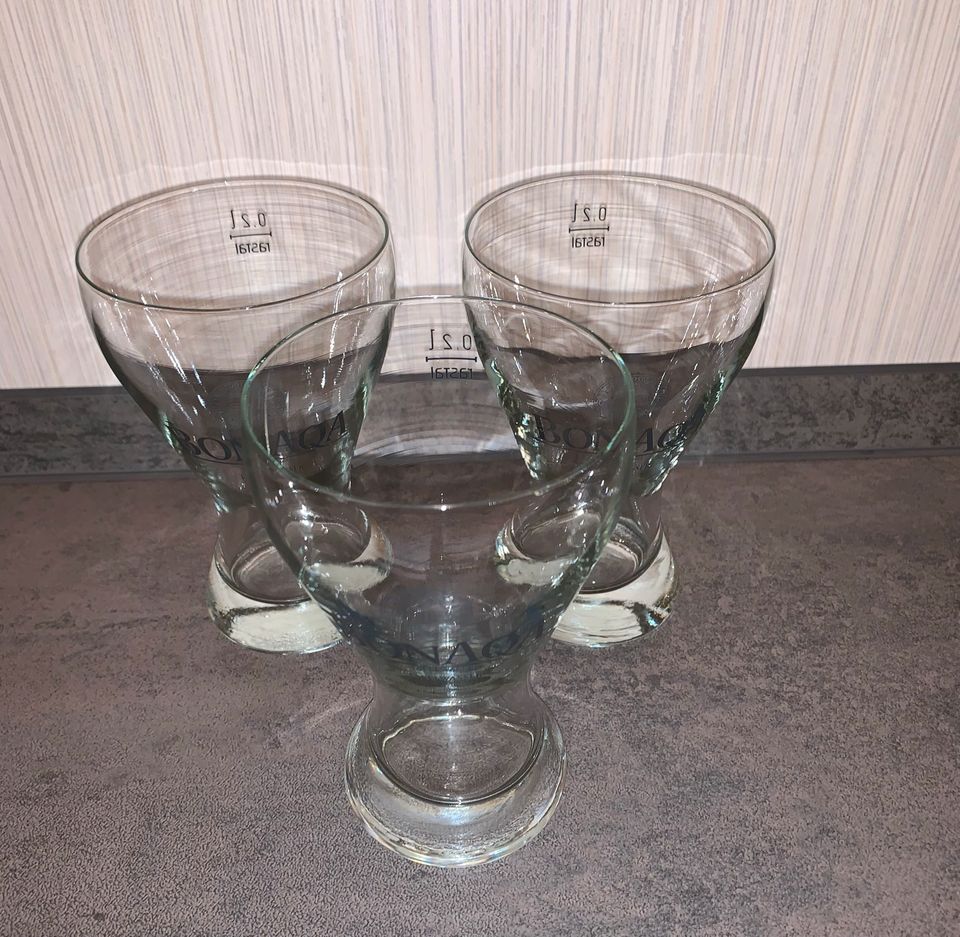 3 Stück ✨ Bonaqa Gläser ✨ zu verschenken in Schmallenberg