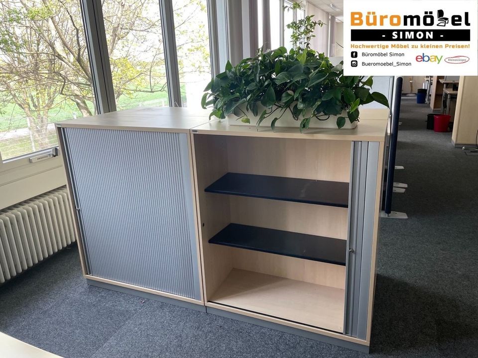 ❗️60x TOP Ceka Sideboard Ahorn/ Elektrisch Höhenverstellbarer Schreibtisch/ Stehtisch/ Cheftisch/ Sideboard / Rollcontainer / Aktenschrank/Unterschrank/ Hochwertig/ Bürotisch/ Büroschrank/ Designmöbel in Linden